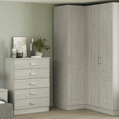 Classic Square Panel Urban Oak Bedroom