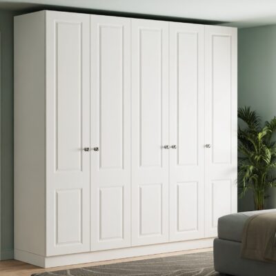 Classic Square Panel White Bedroom