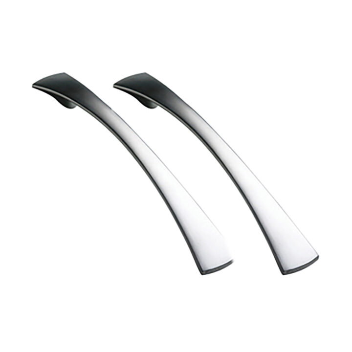 Satin Chrome Tapered Bow Handle Multipack