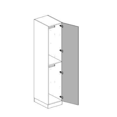 BA B102 Single Wardrobe with Double Rail