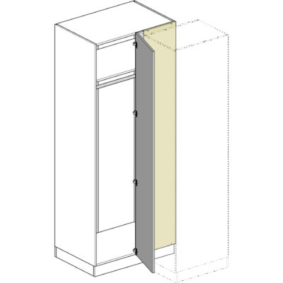 BA B107 Blind Corner Wardrobe