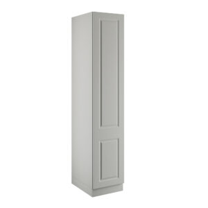 Classic Square Panel Light Grey Single Wardrobe