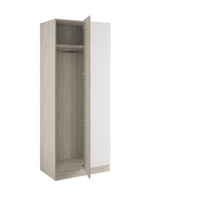 Classic Square Panel Urban Oak Blind Corner Wardrobe