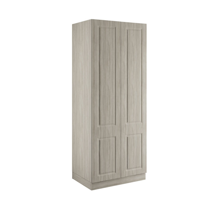 Classic Square Panel Urban Oak Double Wardrobe