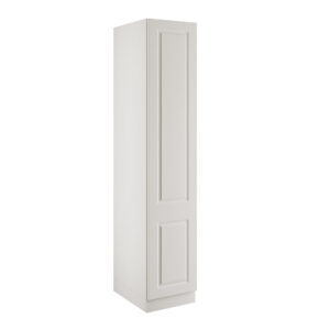 Classic Square Panel White Single Wardrobe