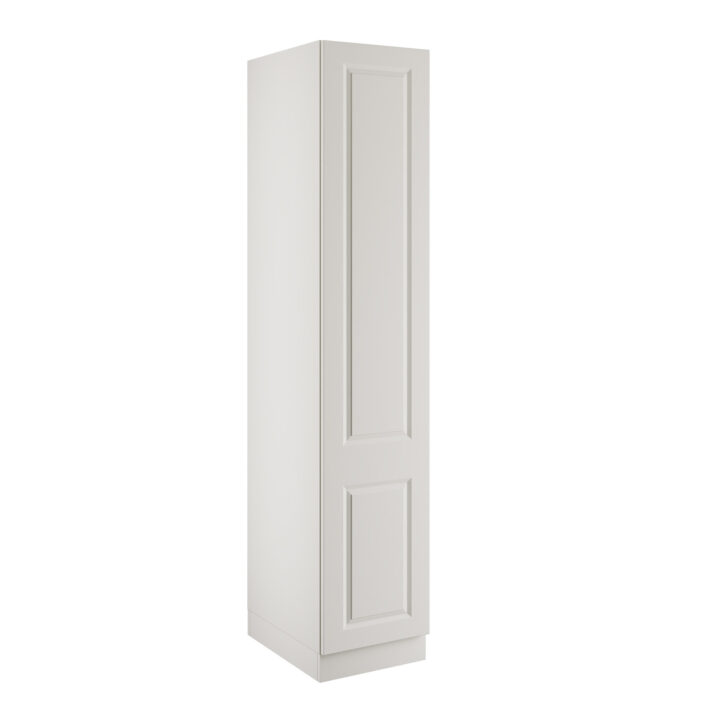 Classic Square Panel White Single Wardrobe