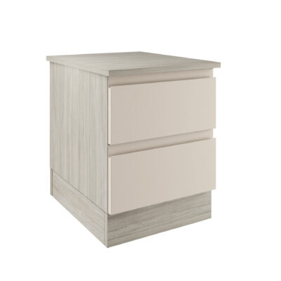 J Pull Cashmere 2 Drawer Bedside Chest