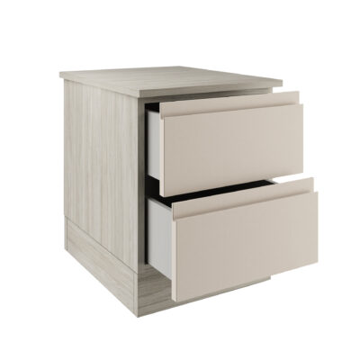 J Pull Cashmere 2 Drawer Bedside Chest Interior