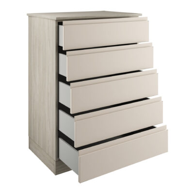 J Pull Cashmere 5 Drawer Double Chest Interior