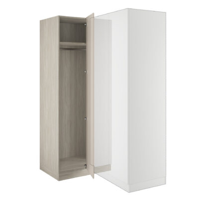 J-Pull Handleless Cashmere Blind Corner Wardrobe with Connecting Wardrobe