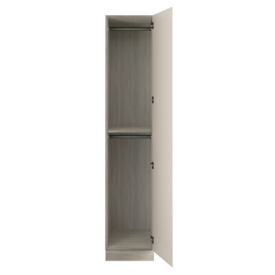 J-Pull Handleless Cashmere Single Wardrobe with Double Rail