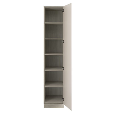 J-Pull Handleless Cashmere Single Wardrobe with Shelves