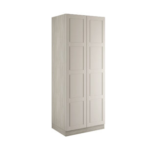 Shaker Taupe Grey Double Wardrobe