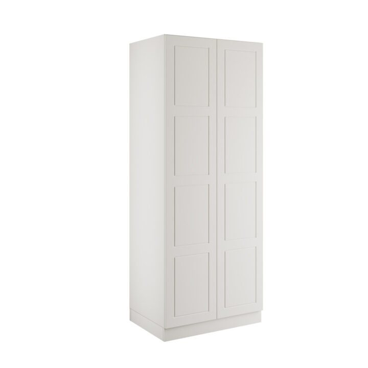 Shaker White Double Wardrobe