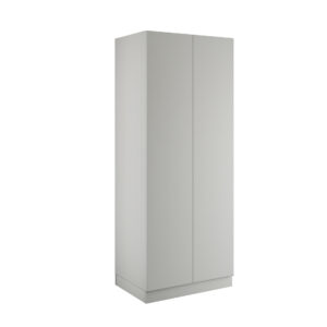 Slab Light Grey Double Wardrobe