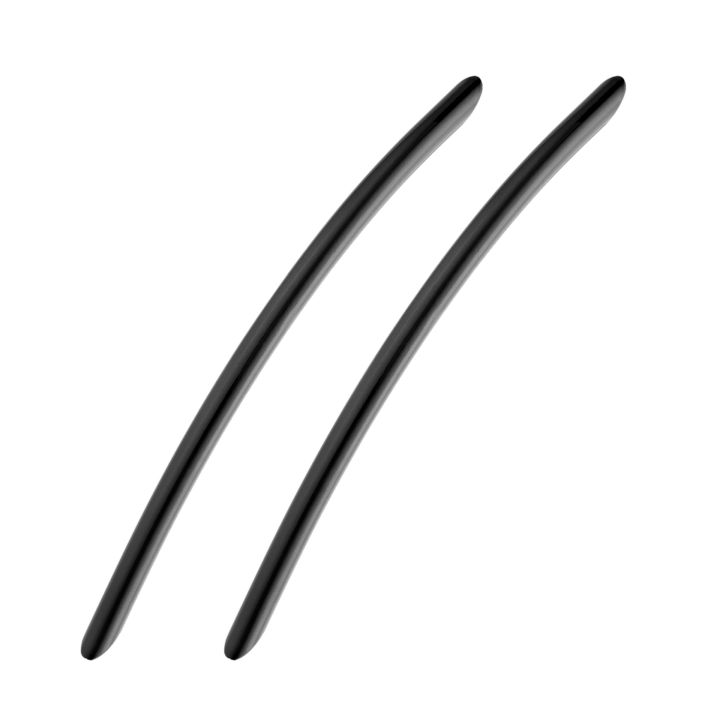 Bow Handle Matt Black Pair