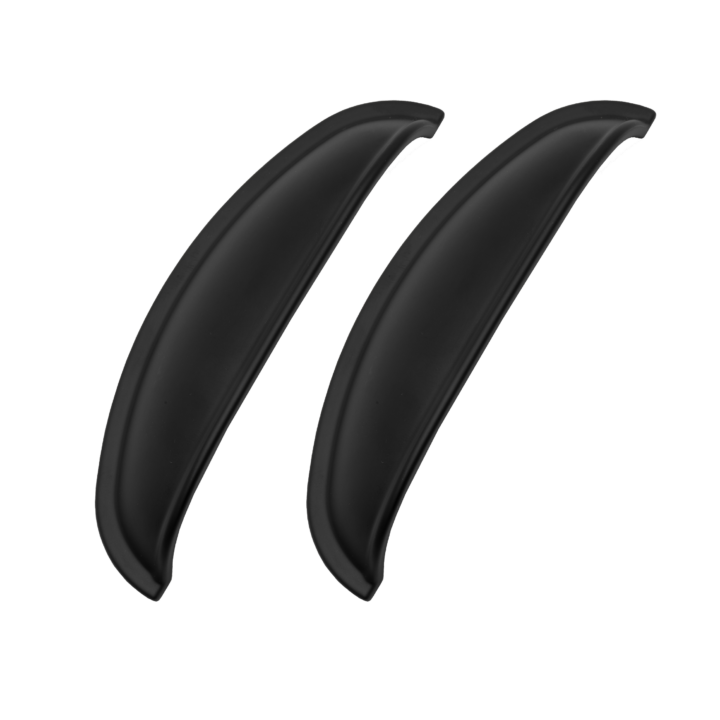 Windsor Shell – Matt Black – Pack of 2